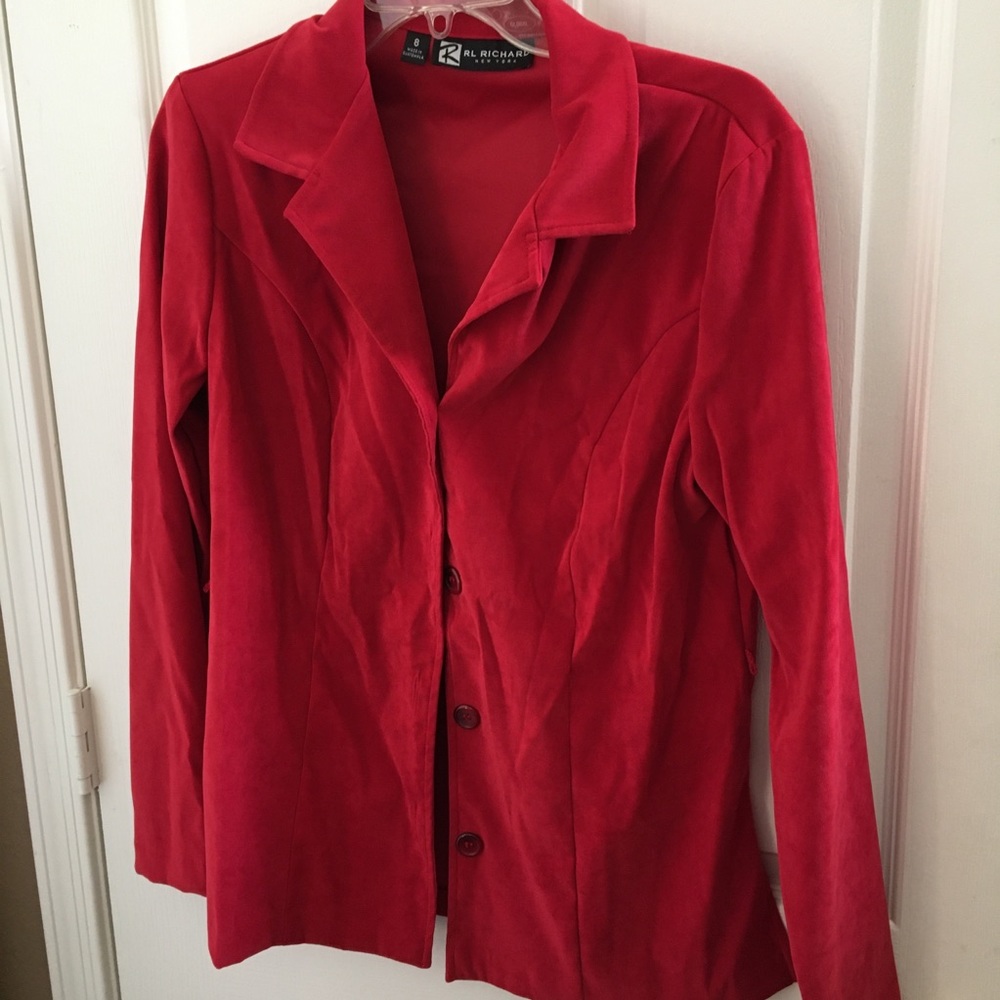 FINAL MARKDOWN Ladies rl Richards ULTRASUEDE blouse 8